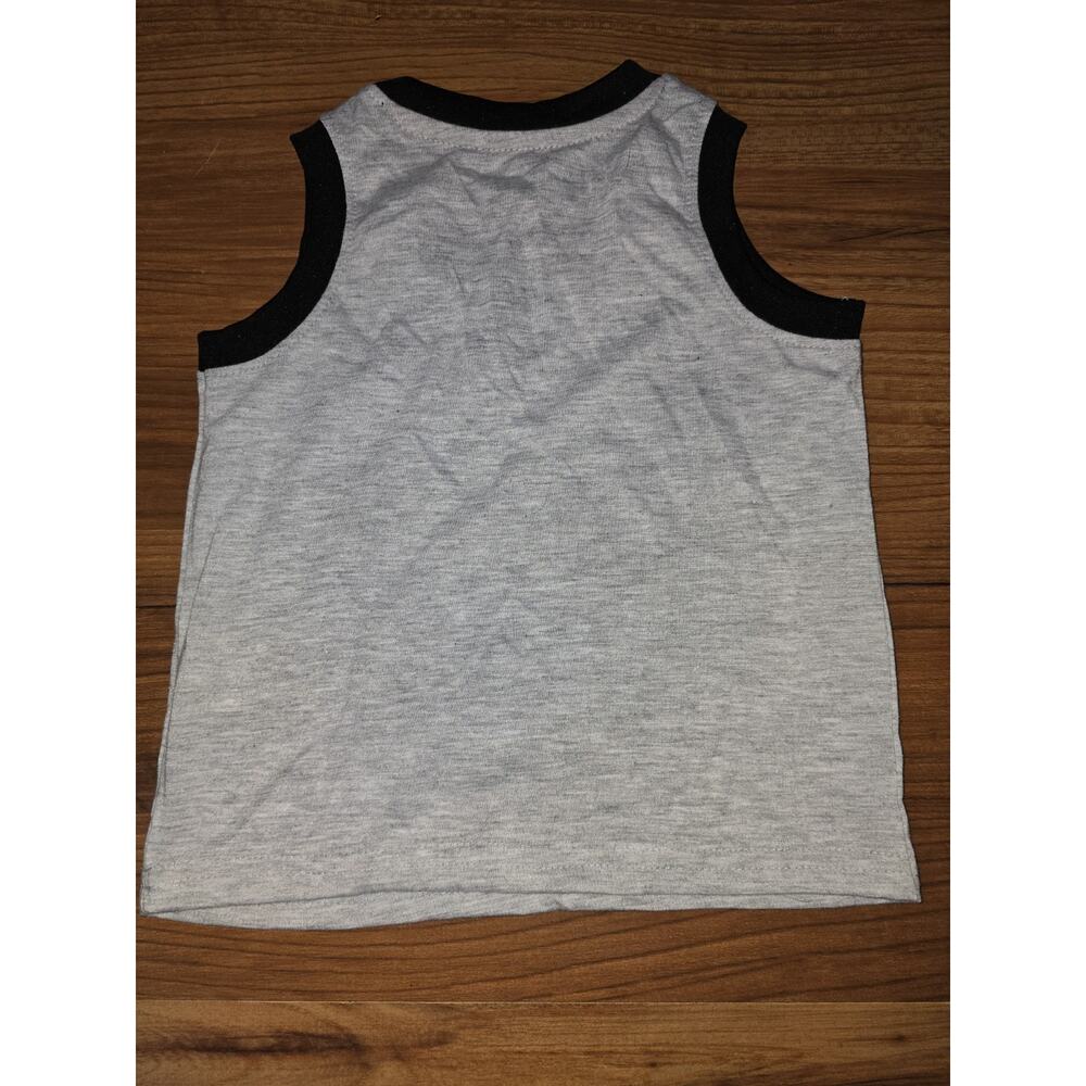 Marvel Comics Tshirt Boys Size 2t Sleevelss Summer Gray Black - Picture 3 of 5